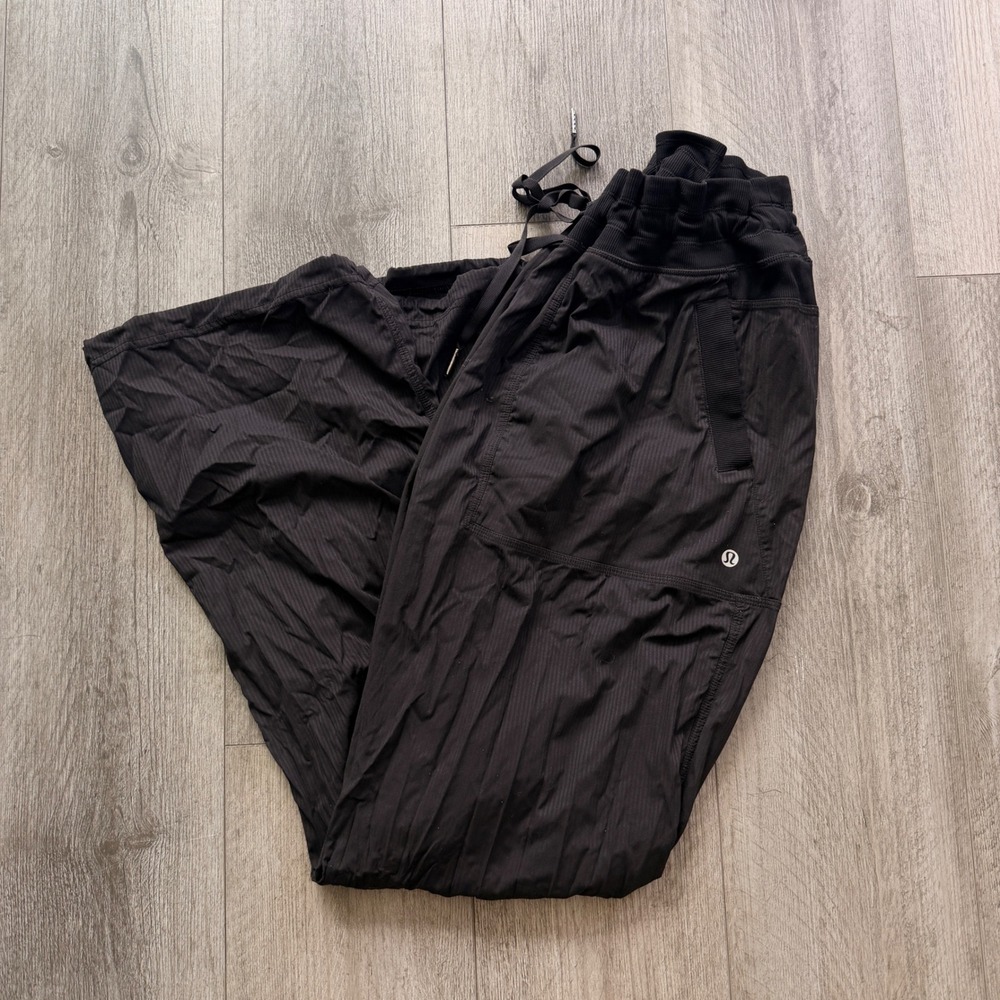 Lululemon Dance Studio Pants Womens 14 Black Lightweight Track Joggers